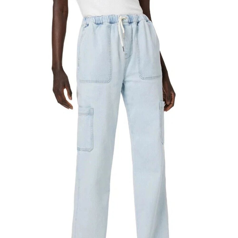 Hudson Womens Worthwhile Jeans Size 30X30 High Rise Drawstring Vented Slits